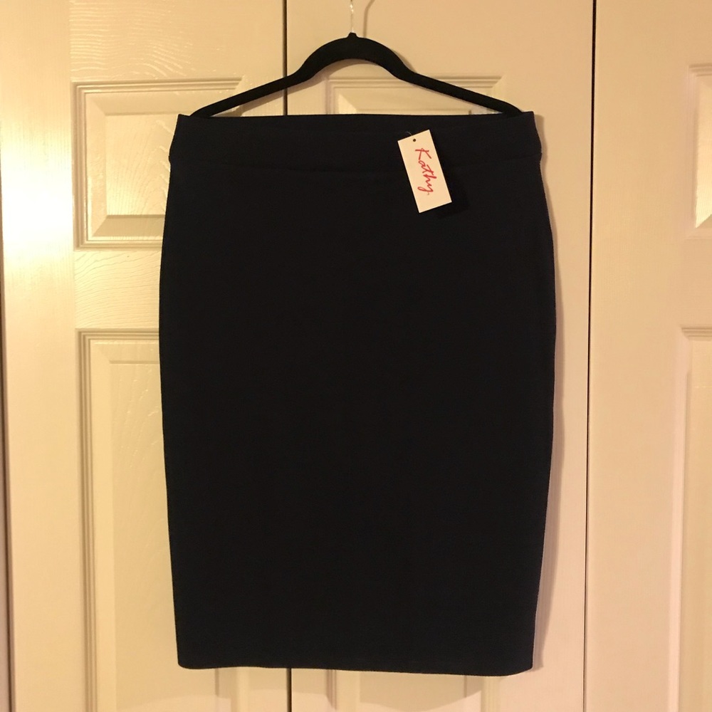 Navy Blue Pencil Skirt - NWT - Size 2XL
